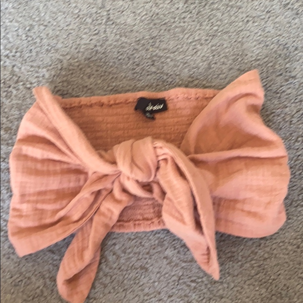 Front knot tube top